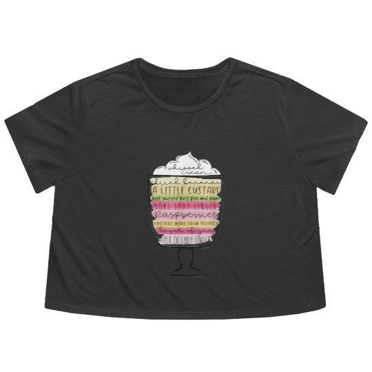 Discover Friends Thanksgiving Rachels Trifle Friends Funny Flowy Cropped Tees