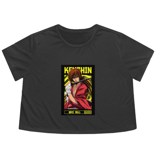 Discover Himura Kenshin = Rurouni Kenshin = Anime Flowy Cropped Tees