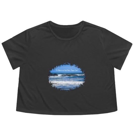 Discover Seal Rock Oregon Coast On Pacific Ocean For Flowy Cropped Tees