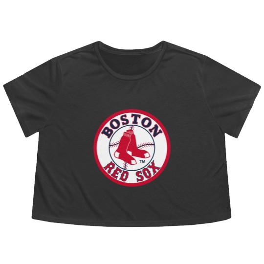 Discover red sox boston Flowy Cropped Tees