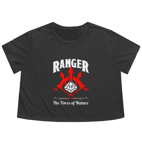 Discover D&D Character Class Ranger Flowy Cropped Tees