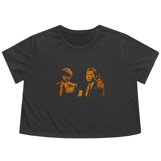 Discover Pulp Fiction Jules and Vincent Unisex Flowy Cropped Tees