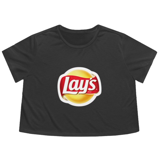Discover Lays Logo Flowy Cropped Tees