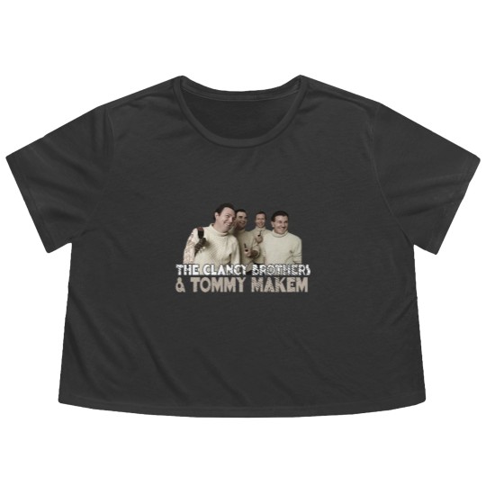 Discover The Clancy Brothers & Tommy Makem Retro Fan Art - Clancy Brothers Tommy Makemm - Flowy Cropped Tees