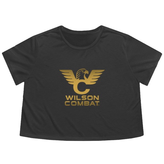 Discover wilson combat golden logo Flowy Cropped Tees