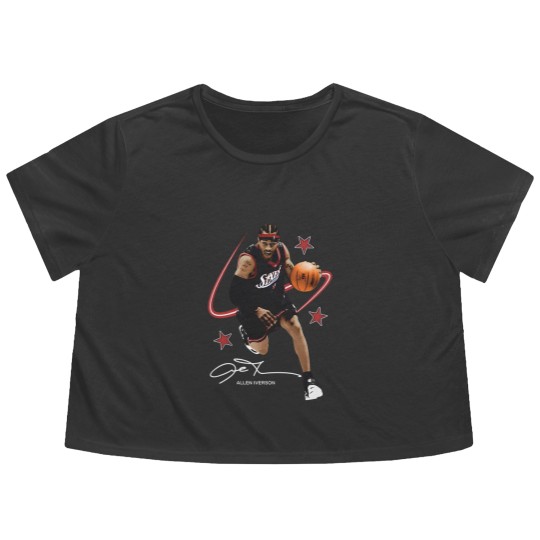 Discover ALLEN IVERSON Flowy Cropped Tees, Rare The Answer Rap Flowy Cropped Tees Vintage Flowy Cropped Tees