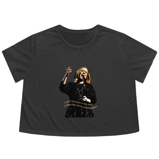 Discover Adele Concert Love In The Dark Flowy Cropped Tees