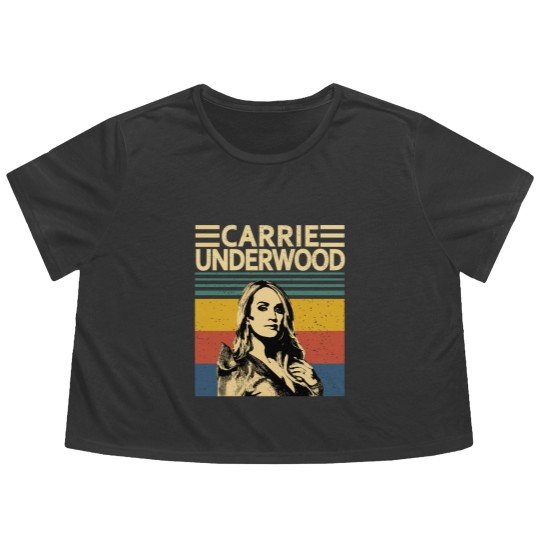 Discover Carrie Underwood Flowy Cropped Tees, Carrie Underwood Gift Flowy Cropped Tees