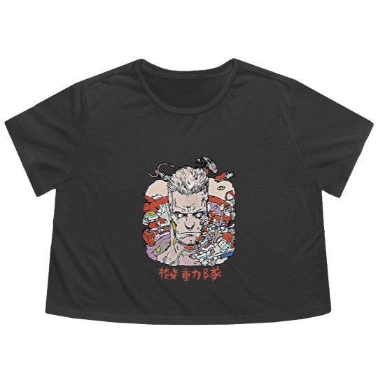 Discover Ghost in the Shell Batou - Ghost In The Shell - Flowy Cropped Tees