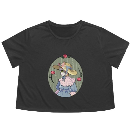 Discover Cat lady - Cat Lady - Flowy Cropped Tees