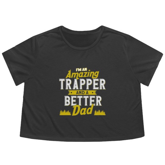 Discover Hunting Trapper Trapping Flowy Cropped Tees