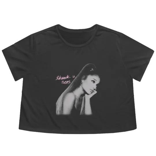 Discover Ariana Thank U, Next Flowy Cropped Tees, Ariana Unisex Flowy Cropped Tees