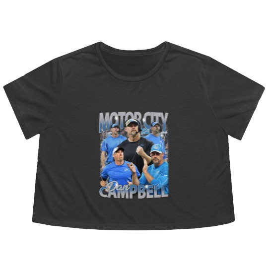 Discover Vintage 90s Graphic Style Motorcity Dan Flowy Cropped Tees, Dan Campbell Flowy Cropped Tees, Vintage Oversized Sport Flowy Cropped Tees