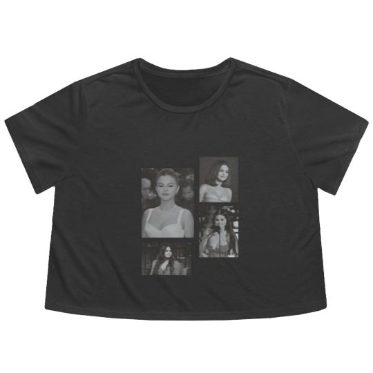 Discover Selena Gomez Flowy Cropped Tees, Limited Selena Gomez Flowy Cropped Tees