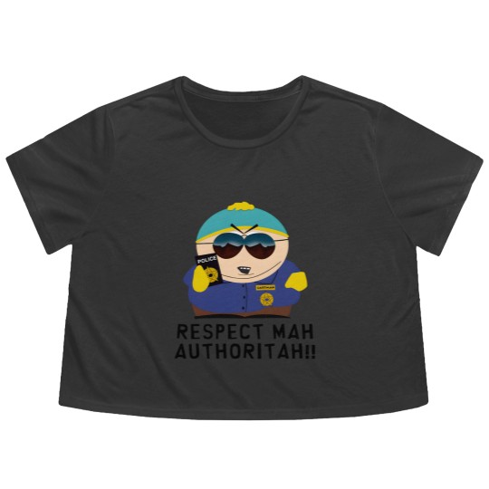 Discover RESPECT MAH AUTHORITAH! Temporary design Flowy Cropped Tees