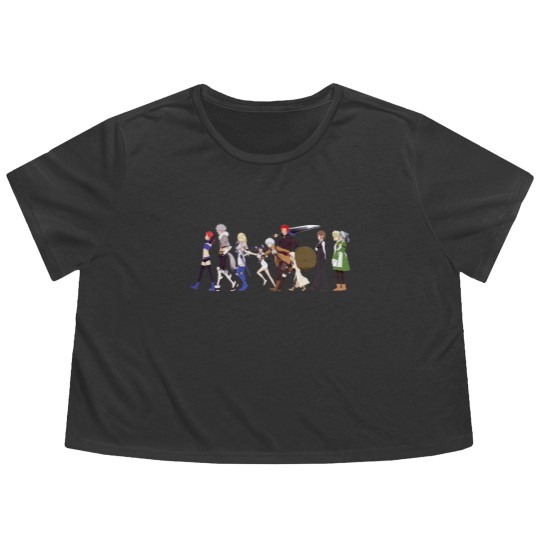 Discover Danmachi Flowy Cropped Tees