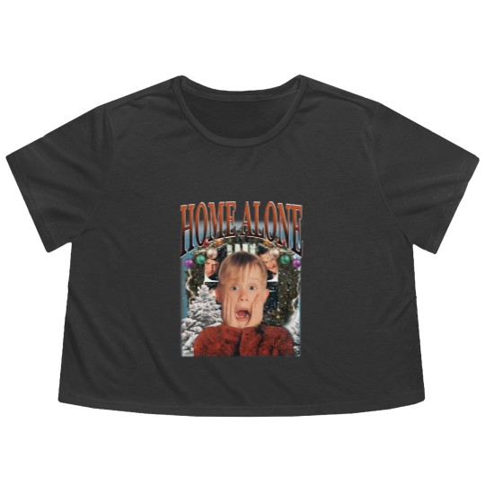 Discover Retro Home Alone Flowy Cropped Tees, Home Alone Flowy Cropped Tees, Home Alone Flowy Cropped Tees, Home Alone Christmas Flowy Cropped Tees