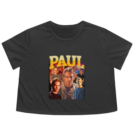 Discover Paul Walker Flowy Cropped Tees, Paul Walker Flowy Cropped Tees, Paul Walker Fan Flowy Cropped Tees, Paul Walker Fan Gift