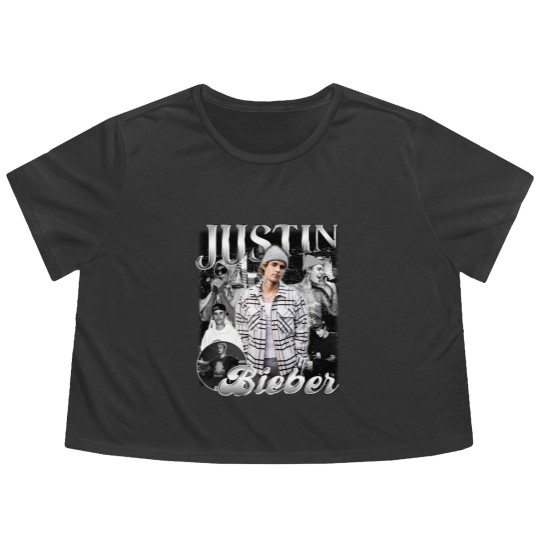 Discover Justin Bieber Flowy Cropped Tees