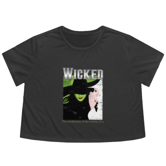Discover Wicked Broadway A New Musical Flowy Cropped Tees, Wicked Flowy Cropped Tees