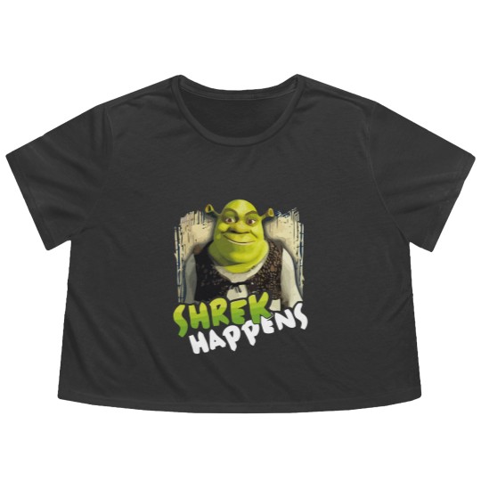 Discover Sexy Shrek  shrek meme face  shrek wazowski  Essential Flowy Cropped Tees