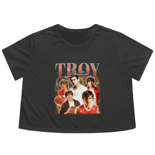 Discover Troy Bolton 90's Flowy Cropped Tees, Troy Bolton Bootleg Tees, Troy Bolton Fans Gifts