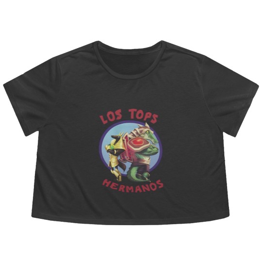 Discover League of Legends Flowy Cropped Tees Tops Hermanos - Nasus and Renekton League of Legends Flowy Cropped Tees