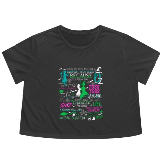 Discover Wicked A New Musical Vintage Flowy Cropped Tees, Musical Wicked Flowy Cropped Tees, Wicked Flowy Cropped Tees