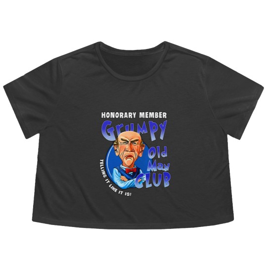 Discover Je.ff Dunham Memes Gru.mpy Old Man Club Flowy Cropped Tees