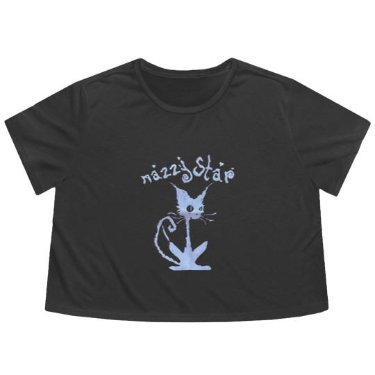 Discover Cat Mazzy Star Flowy Cropped Tees, Vintage Mazzy Star Flowy Cropped Tees