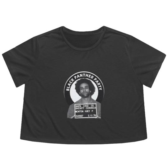Discover Huey Newton Flowy Cropped Tees, bl panther porty Flowy Cropped Tees