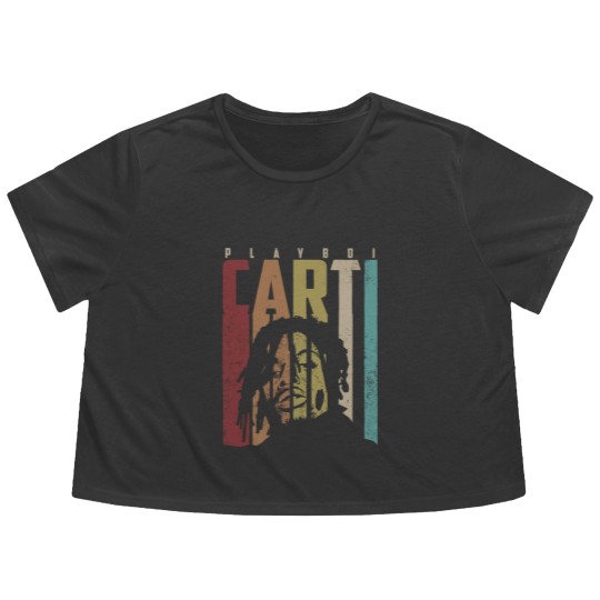 Discover Playboi Carti Flowy Cropped Tees, Playboi Carti Retro Flowy Cropped Tees