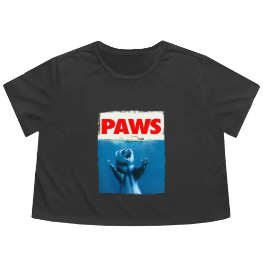 Discover Paws Ferret Funny Ferret Lover Flowy Cropped Tees