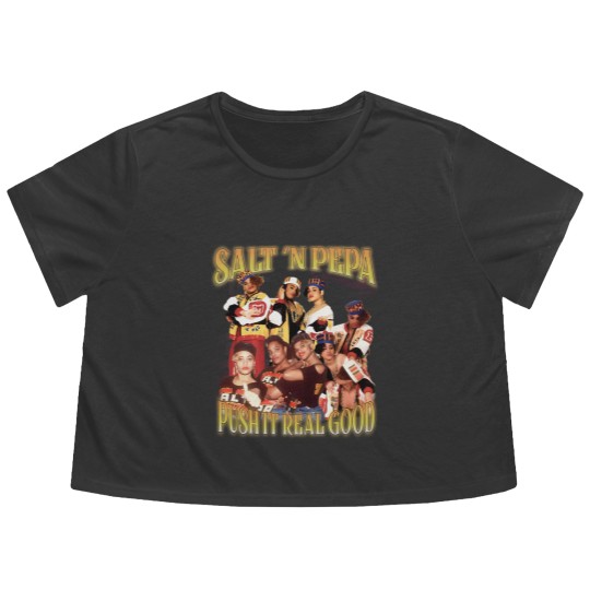Discover Salt n Pepa Flowy Cropped Tees Flowy Cropped Tees, Salt n Pepa Flowy Cropped Tees, Salt n Pepa Hiphop Rapper Flowy Cropped Tees