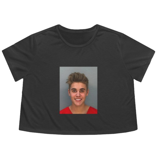 Discover Justin Bieber Mugshot Flowy Cropped Tees, Justin Bieber Flowy Cropped Tees