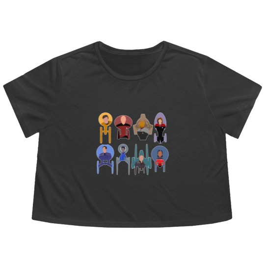 Discover Trek ships & captains 2020 Flowy Cropped Tees