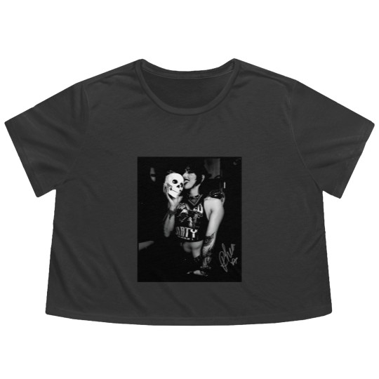 Discover Rhea Ripley Skull Flowy Cropped Tees Size S-5XL Flowy Cropped Tees