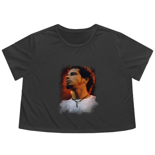 Discover Chris Cornell Chris Cornell in loving memory Flowy Cropped Tees