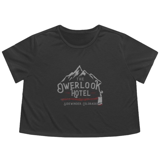 Discover The Shining Overlook Hotel Flowy Cropped Tees, Movie Inspired ,The Shining Halloween Flowy Cropped Tees