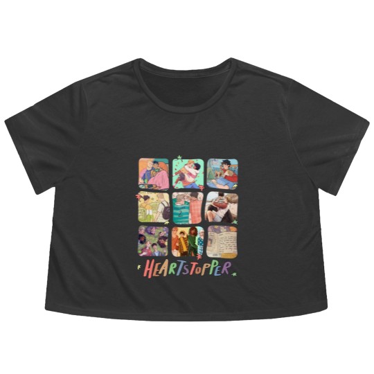 Discover Heartstopper Flowy Cropped Tees, Nick and Charlie Flowy Cropped Tees, Heartstopper Leaves LGBTQ Pride