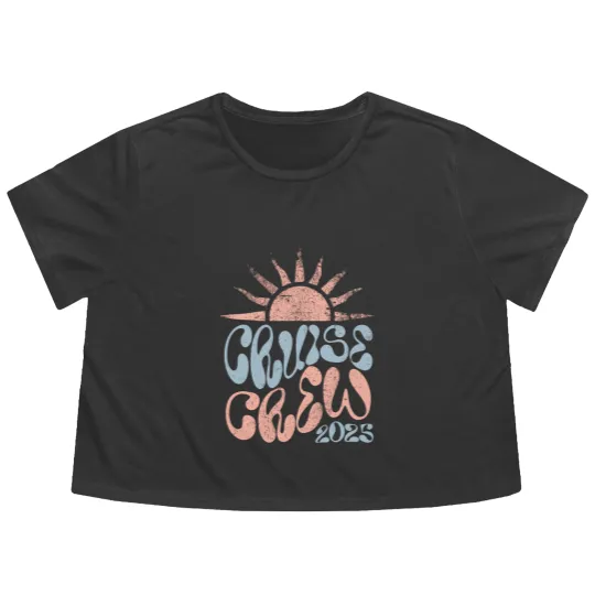 Discover Cruise Crew Flowy Cropped Tees 2025 Cruise Flowy Cropped Tees Cruise Flowy Cropped Tees Family Cruising Flowy Cropped Tees Cruise Squad Flowy Cropped Tees Matching Cruise Flowy Cropped Tees