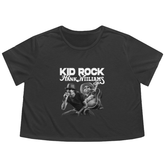Discover Kid Rock Hank Williams JR Flowy Cropped Tees