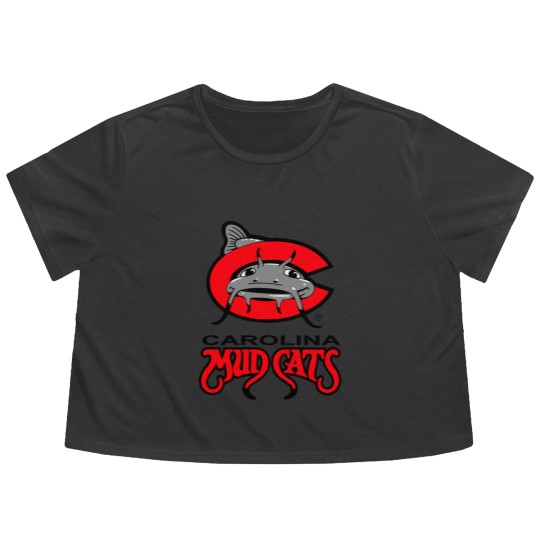 Discover Carolina Mudcats Flowy Cropped Tees