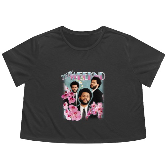 Discover Weeknd Vintage Style Rap Flowy Cropped Tees