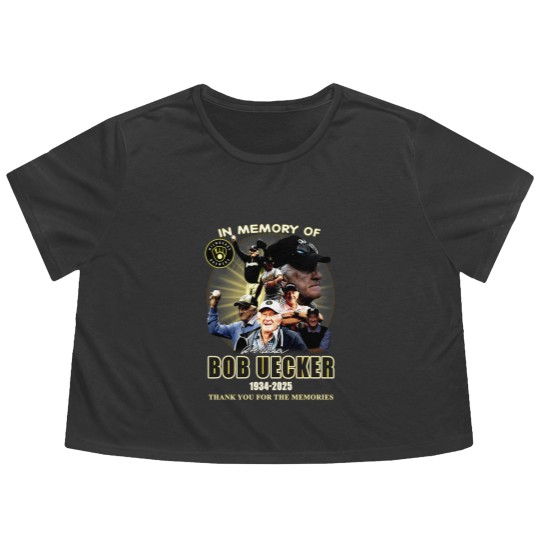 Discover In Memory Of Bob Uecker 1934-2025 Thank You - Bob Uecker - Flowy Cropped Tees