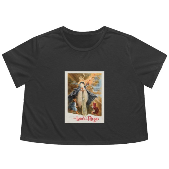 Discover Vtg 1978 Lord of the Rings Flowy Cropped Tees