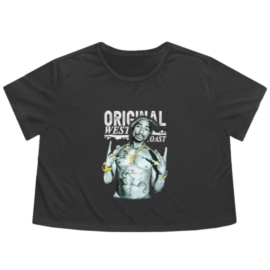 Discover Cool TuPac 90s Rap Flowy Cropped Tees, 2Pac Flowy Cropped Tees