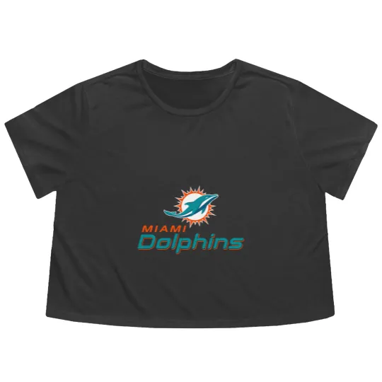 Discover Miami Dolphins Flowy Cropped Tees