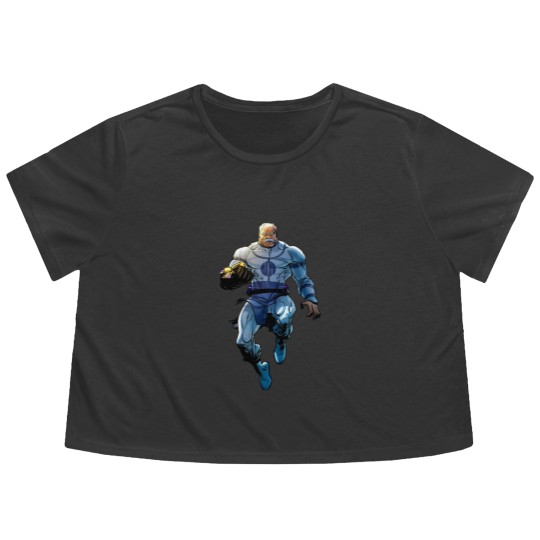 Discover Invincible Conquest Flowy Cropped Tees, Unisex Graphic Flowy Cropped Tees