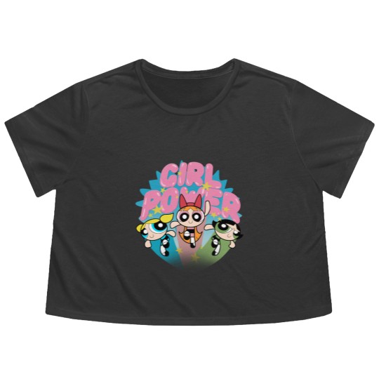 Discover Powerpuff Girls Flowy Cropped Tees, Girl Power Flowy Cropped Tees